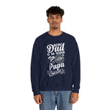 Crewneck Sweatshirt with Minimal Hand Illustration — Subtle Vintage Palm Graphic