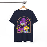 Cosmic Wizard Tee, Celestial Art Shirt, Unisex Heavy Cotton Tee, Astrology Gift, Space Design Apparel, Unique Graphic T-Shirt