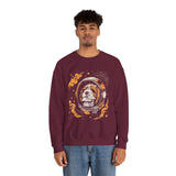 Astronaut Dog Crewneck Sweatshirt — Space Pup Helmet Graphic