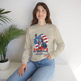 Sweatshirt - "America 1776 Land of the Free" Patriotic Statue of Liberty Crewneck
