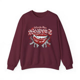 Crewneck Sweatshirt — Red Grin Graphic "Words Are" Streetwear