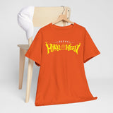 Happy Halloween Unisex Heavy Cotton Tee, Spooky Shirt, Fall Fashion, Pumpkin Tee, Halloween Costume, Gift for Halloween Lovers