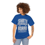 Skateboard Enthusiast Tee, Unisex Heavy Cotton Tee with Skateboard Design, Perfect for Skaters, Casual Wear, Gift for Skateboarding Lovers
