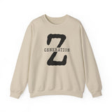Generation Z Crewneck Sweatshirt - Minimal Retro 'Z' Graphic