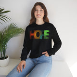 Colorful 'HOPE' Unisex Sweatshirt | Cozy Crewneck for Daily Comfort, Perfect Gift for Friends, Birthdays, Hopeful Spirit