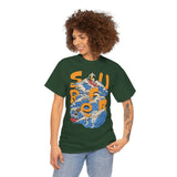 Surfer Wave Unisex Heavy Cotton Tee, Beach Vibes Shirt, Cool Gift for Surfers, Summer Style, Ocean Lover Tee, Fun Casual Wear