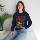 Inspirational Crewneck Sweatshirt — "You Are Your Best Thing" Positive Graphic