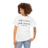 Faith-Inspired Unisex Heavy Cotton Tee, Inspirational Quote Shirt, Christian Apparel, Gift for Believers, Everyday Wear, Bible Verse Tee