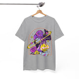 Cosmic Wizard Tee, Celestial Art Shirt, Unisex Heavy Cotton Tee, Astrology Gift, Space Design Apparel, Unique Graphic T-Shirt
