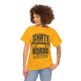 Skateboard Enthusiast Tee, Unisex Heavy Cotton Tee with Skateboard Design, Perfect for Skaters, Casual Wear, Gift for Skateboarding Lovers