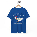 Festive Goose on the Loose Christmas Tee