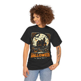 Halloween Unisex Heavy Cotton Tee, Spooky T-Shirt, Trick or Treat Shirt, Fall Fashion, Halloween Costume Top
