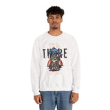 Crewneck Sweatshirt — "I'll Be There For You" Skeleton Cowboy Graphic