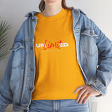 UnLimited Unisex Heavy Cotton Tee - Casual Wear, Motivational Message Tee, Gift for Friends, Everyday Essentials, Inspirational Shirt