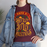 Holly Jolly Christmas Tee - Festive Holiday Graphic T-Shirt
