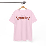 Happy Halloween Unisex Heavy Cotton Tee, Spooky Shirt, Fall Fashion, Pumpkin Tee, Halloween Costume, Gift for Halloween Lovers