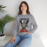 Doctor Skull Sweatshirt — "I Wanna Be Your Doctor" Medical Graphic Crewneck
