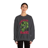 Alien Graphic Sweatshirt — "I Do Not Believe in Humans" Crewneck