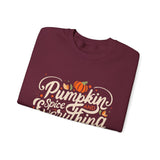 Cozy Pumpkin Sweatshirt for Fall, Unisex Crewneck Sweater, Perfect for Halloween & Thanksgiving, Comfortable Autumn Wear, Gift for Him & Her