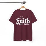 Faith Over Fear T‑Shirt — Bold Gothic Christian Tee