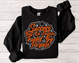 Inspirational Crewneck Sweatshirt — “Success Built on Passion, Fueled by Purpose”