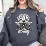 Crewneck Sweatshirt — “Extreme Cap Tuning” Engine Skull Graphic