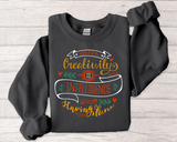 Creativity Is Intelligence Sweatshirt – Inspirational Graphic Crewneck