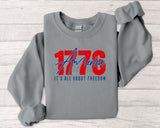 1776 America Freedom Crewneck Sweatshirt