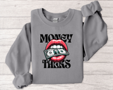 Money Talks Crewneck Sweatshirt — Retro Lips & Dollar Graphic Streetwear