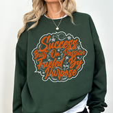 Inspirational Crewneck Sweatshirt — “Success Built on Passion, Fueled by Purpose”
