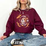 Astronaut Dog Crewneck Sweatshirt — Space Pup Helmet Graphic