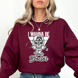 Doctor Skull Crewneck Sweatshirt — "I Wanna Be Your Doctor" Graphic