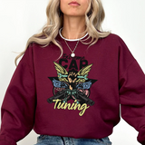 Crewneck Sweatshirt — "Extreme Cap Tuning" Vintage Car Engine Graphic