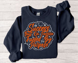 Inspirational Crewneck Sweatshirt — “Success Built on Passion, Fueled by Purpose”