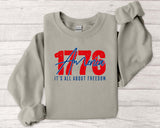 1776 America Freedom Crewneck Sweatshirt