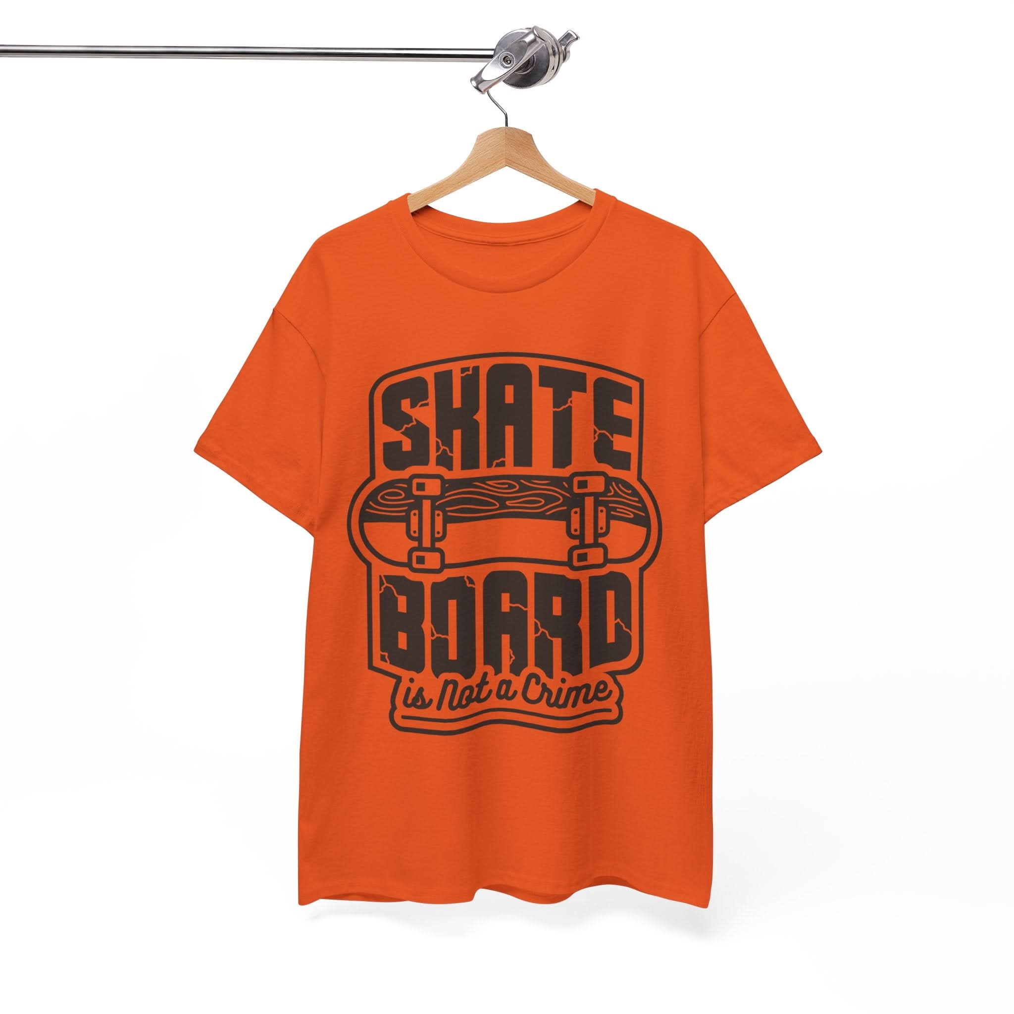 Skateboard Enthusiast Tee, Unisex Heavy Cotton Tee with Skateboard Design, Perfect for Skaters, Casual Wear, Gift for Skateboarding Lovers