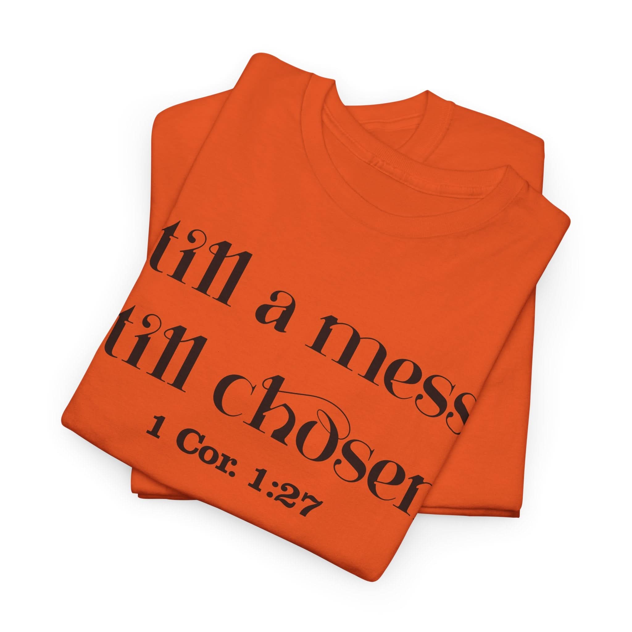 Faith-Inspired Unisex Heavy Cotton Tee, Inspirational Quote Shirt, Christian Apparel, Gift for Believers, Everyday Wear, Bible Verse Tee