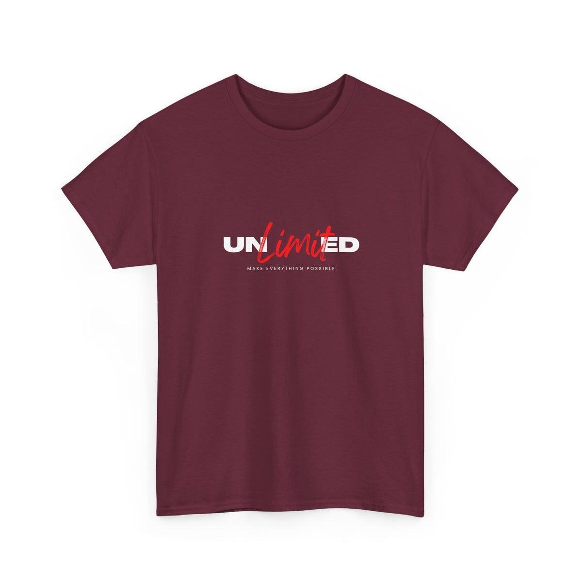UnLimited Unisex Heavy Cotton Tee - Casual Wear, Motivational Message Tee, Gift for Friends, Everyday Essentials, Inspirational Shirt