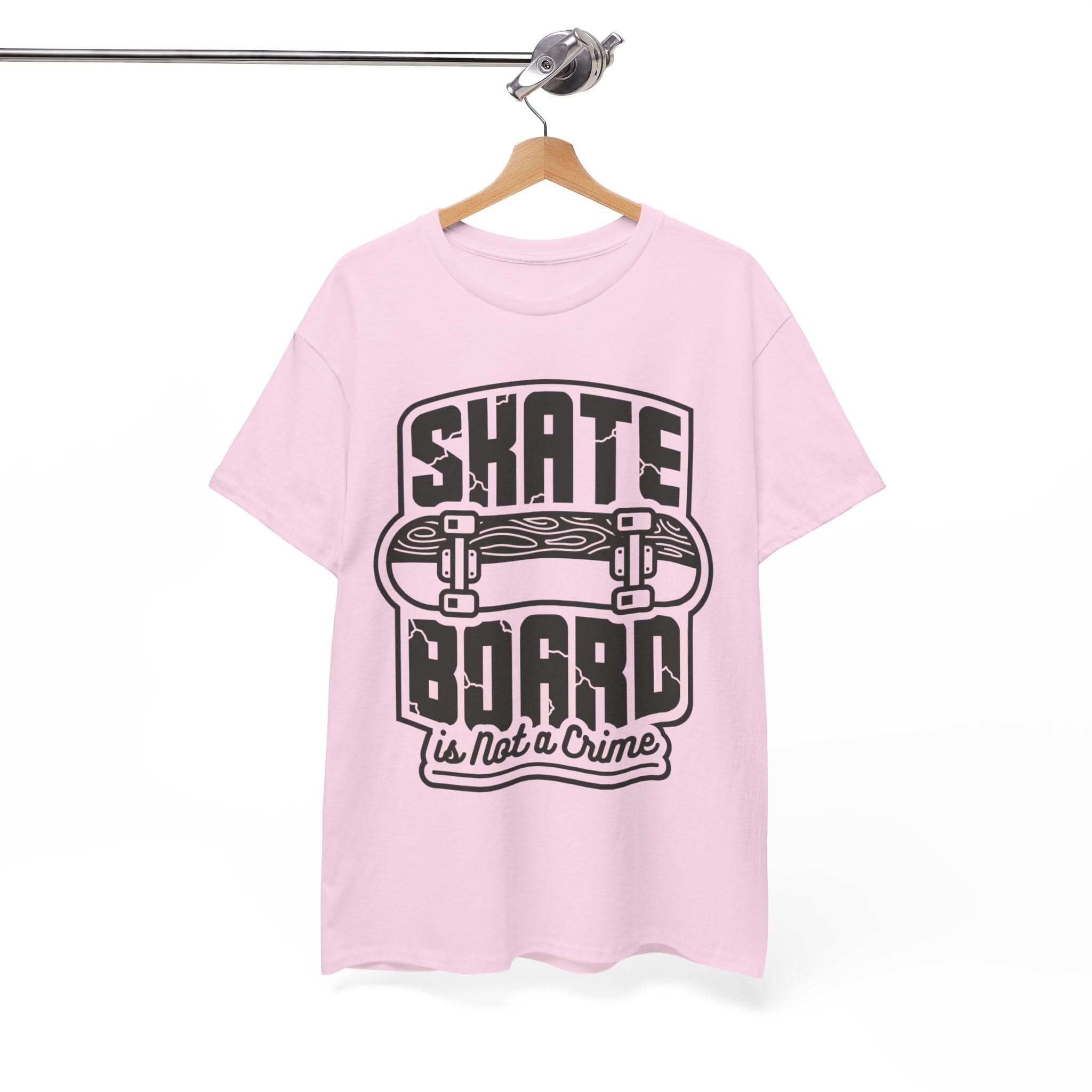 Skateboard Enthusiast Tee, Unisex Heavy Cotton Tee with Skateboard Design, Perfect for Skaters, Casual Wear, Gift for Skateboarding Lovers