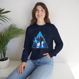 Ski Silhouette Crewneck Sweatshirt — Blue Mountain Snowboard Graphic
