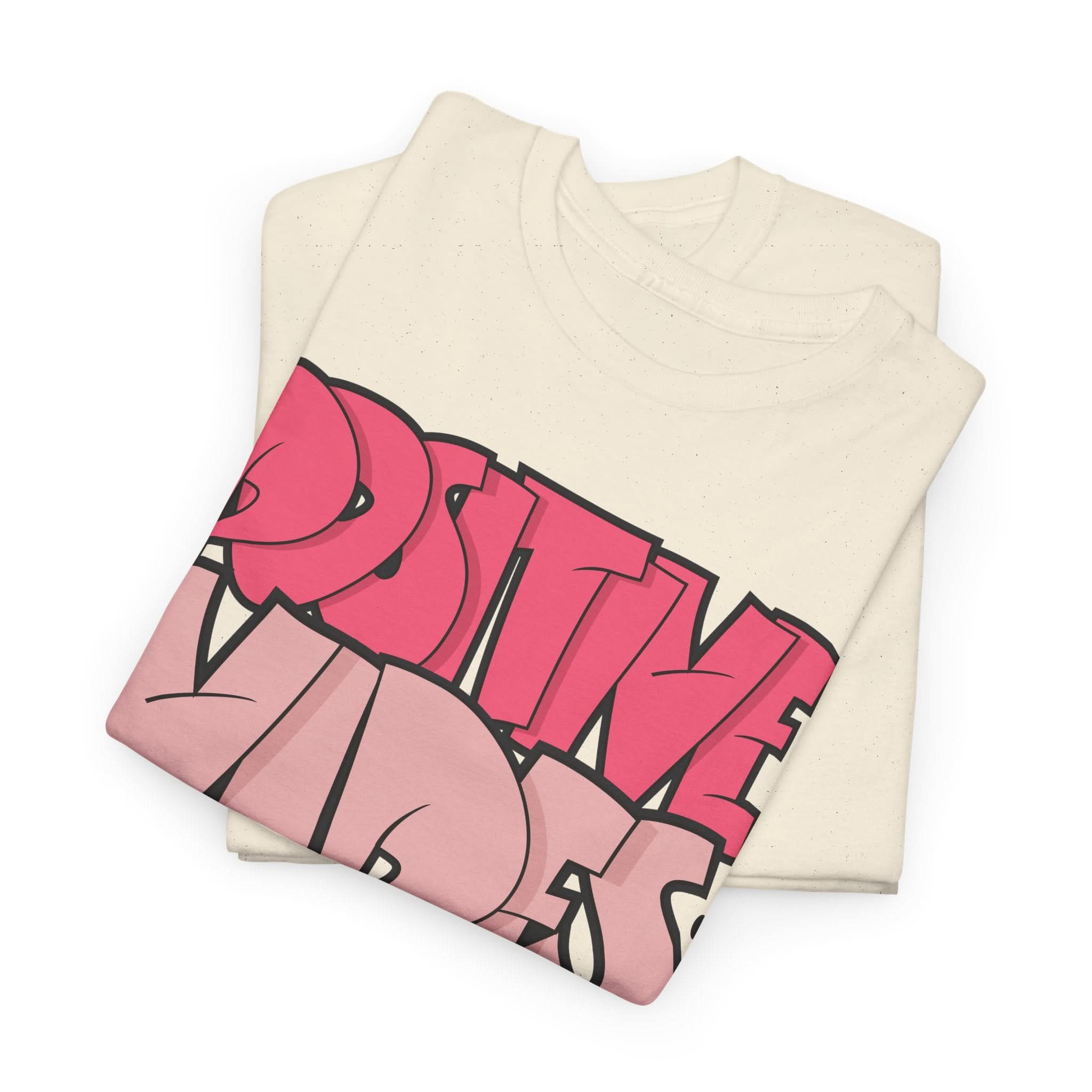 Positive Vibes Unisex Heavy Cotton Tee | Graphic Shirt for Casual Wear, Gift, Summer Styles, Affirmation Apparel