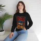 Inspirational Crewneck Sweatshirt — "You Are Your Best Thing" Positive Graphic