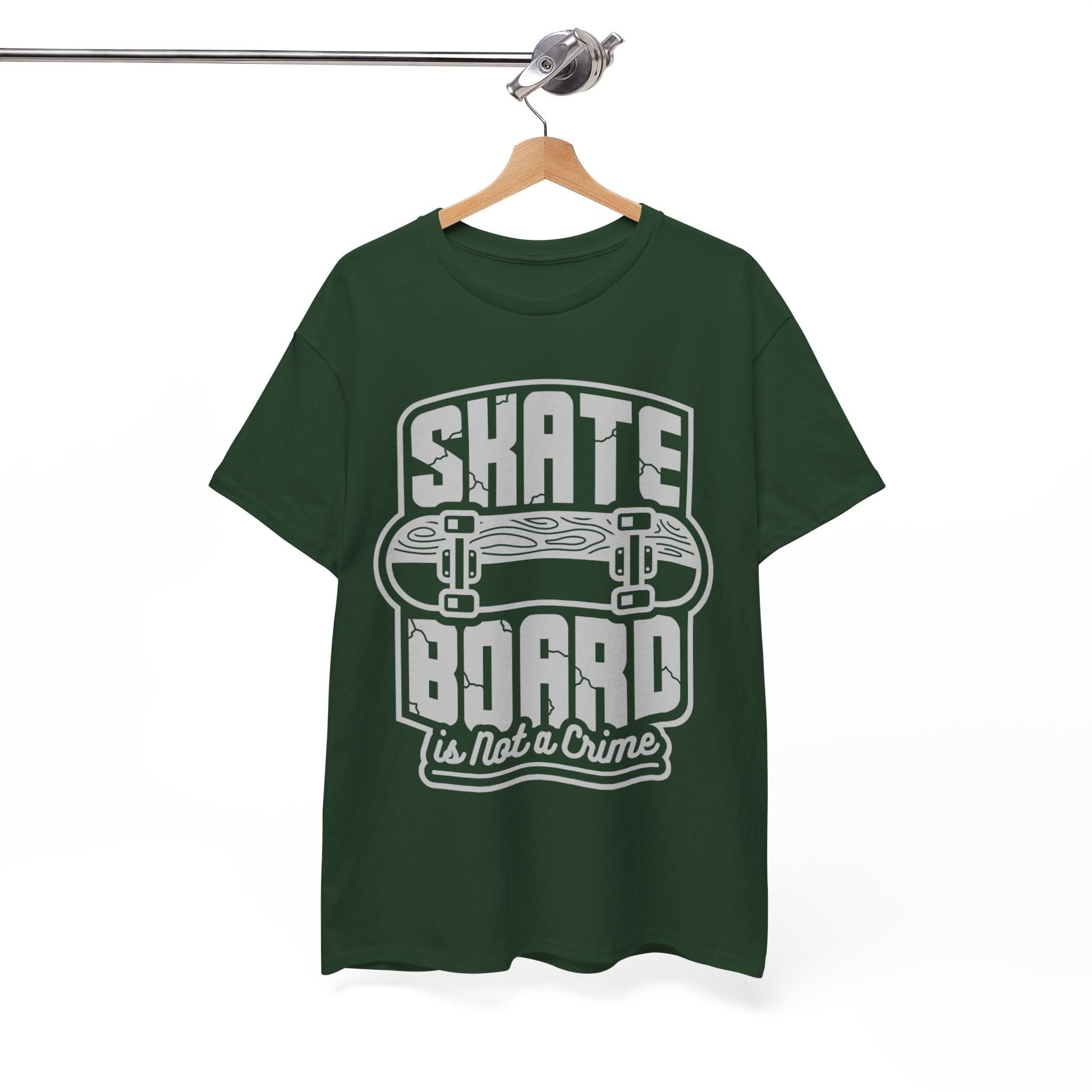 Skateboard Enthusiast Tee, Unisex Heavy Cotton Tee with Skateboard Design, Perfect for Skaters, Casual Wear, Gift for Skateboarding Lovers