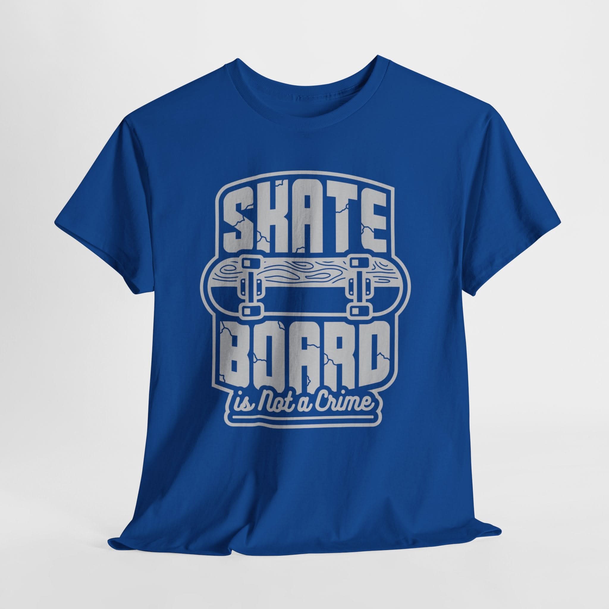 Skateboard Enthusiast Tee, Unisex Heavy Cotton Tee with Skateboard Design, Perfect for Skaters, Casual Wear, Gift for Skateboarding Lovers