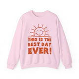 Positive Vibes Crewneck Sweatshirt - Perfect for Celebrations, Everyday Wear, Gift Ideas, Fun Mood Apparel, Unisex Casual Style