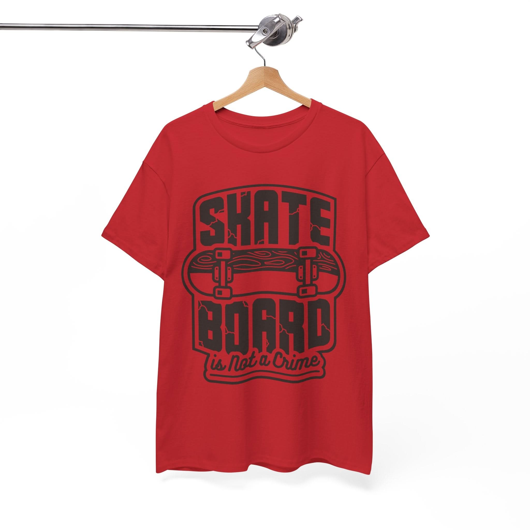 Skateboard Enthusiast Tee, Unisex Heavy Cotton Tee with Skateboard Design, Perfect for Skaters, Casual Wear, Gift for Skateboarding Lovers