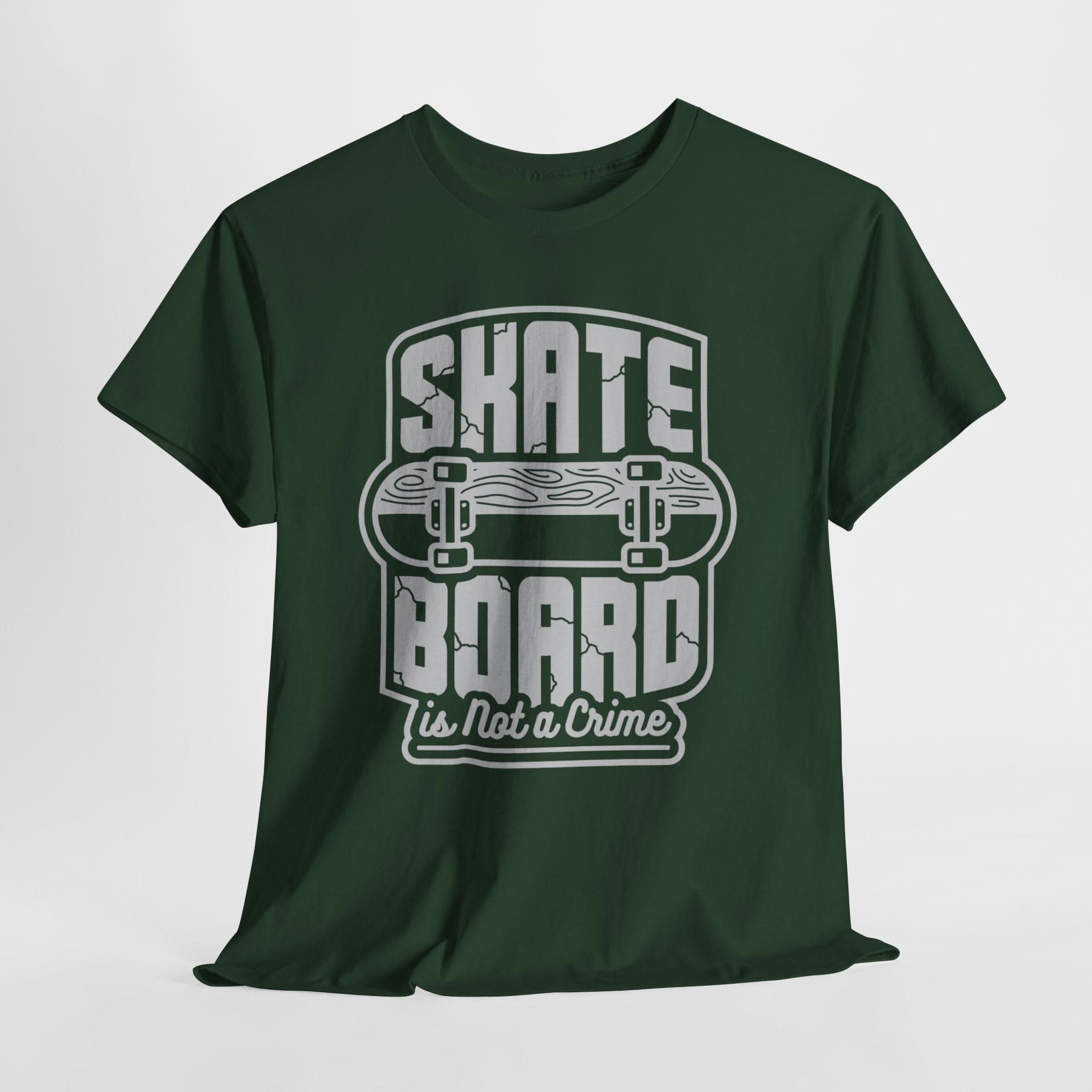 Skateboard Enthusiast Tee, Unisex Heavy Cotton Tee with Skateboard Design, Perfect for Skaters, Casual Wear, Gift for Skateboarding Lovers