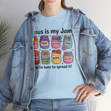 Jesus Is My Jam T-Shirt — Christian Faith Graphic Tee (Love, Pray, Believe)