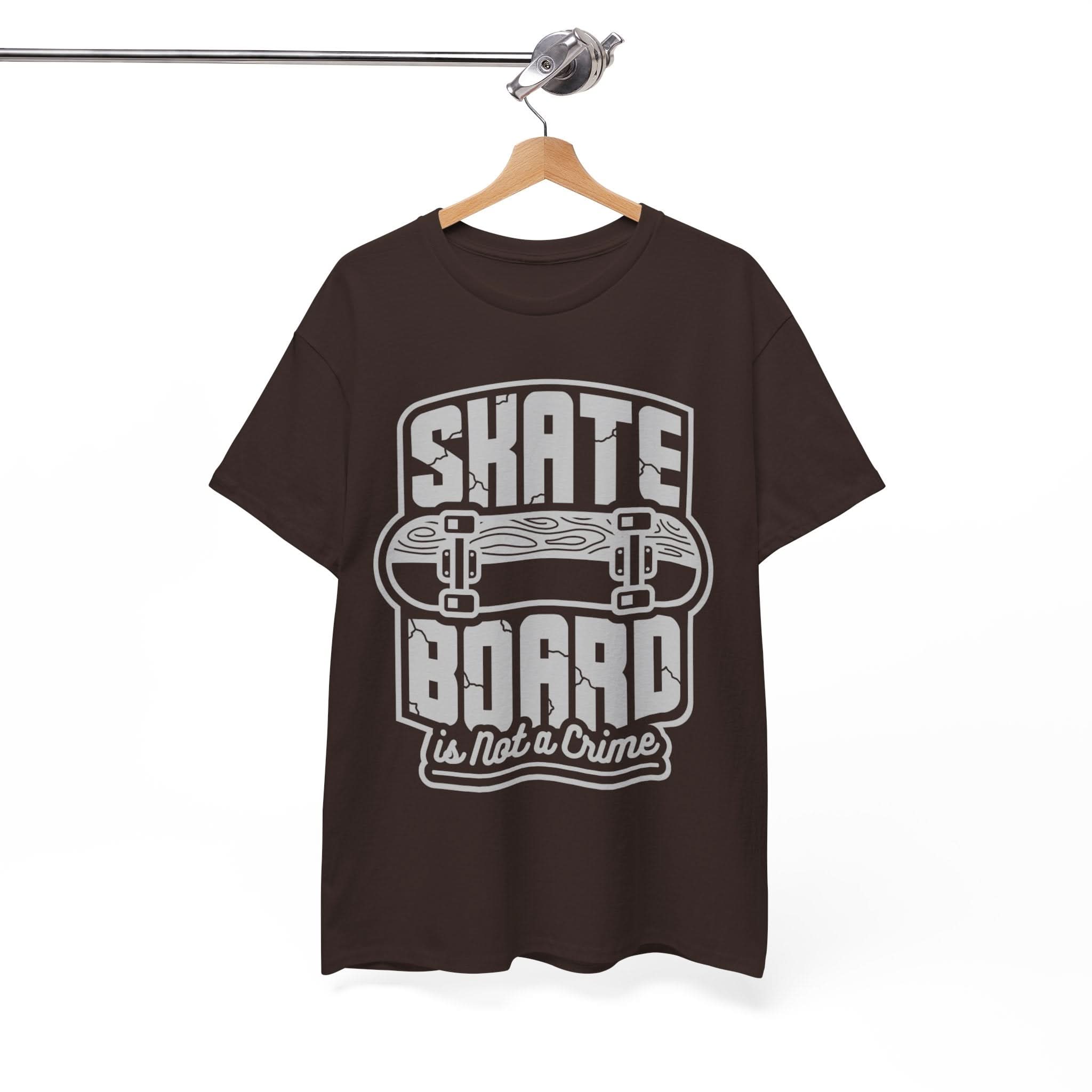 Skateboard Enthusiast Tee, Unisex Heavy Cotton Tee with Skateboard Design, Perfect for Skaters, Casual Wear, Gift for Skateboarding Lovers