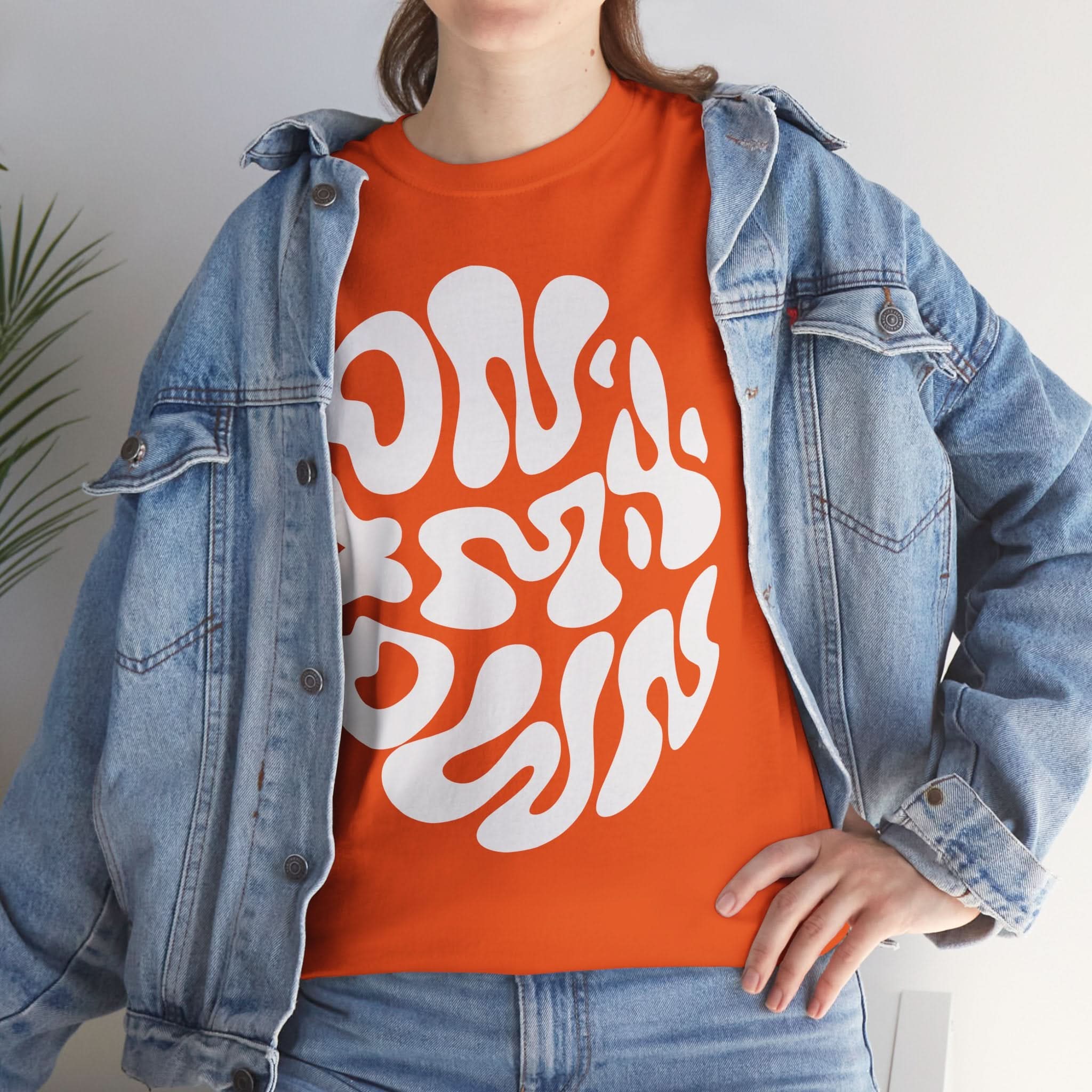 Groovy Unisex Heavy Cotton Tee | Perfect for Everyday Wear, Gifts, Casual Outings, Music Festivals, and Eco-Friendly Fashion